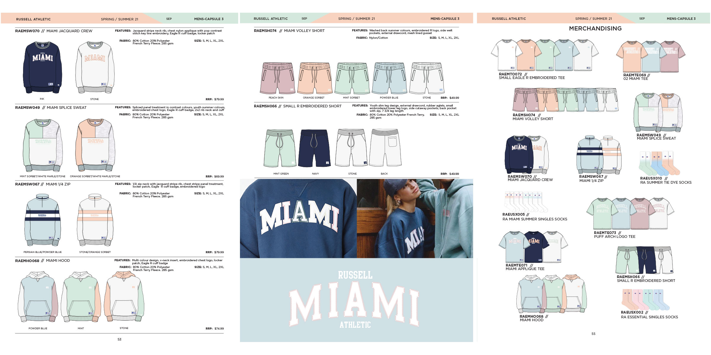 Russell Athletic seasonal catalogue