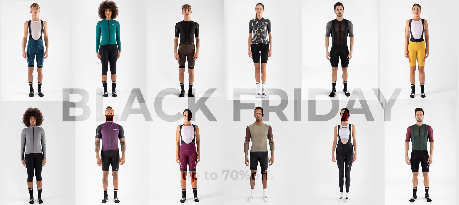 Black Friday homepage banner — the range on model