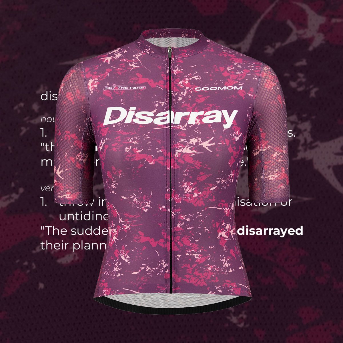 Disarray magenta jersey over the definition