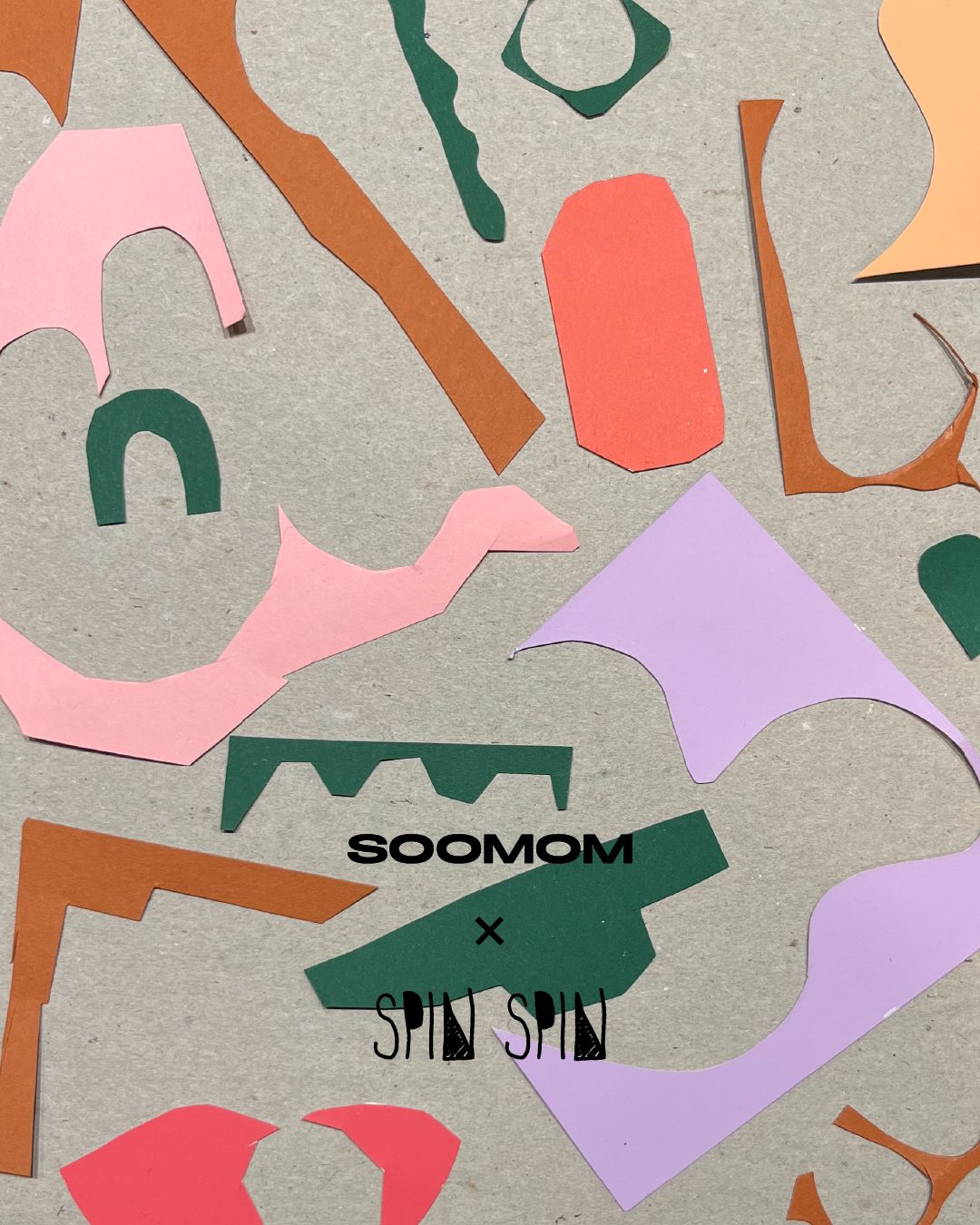 SpinSpin — paper cut-outs with co-brand lockup