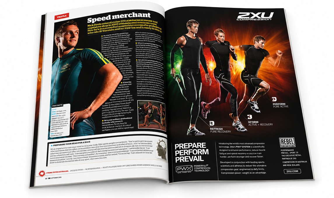 2XU Compression — Speed Merchant magazine spread